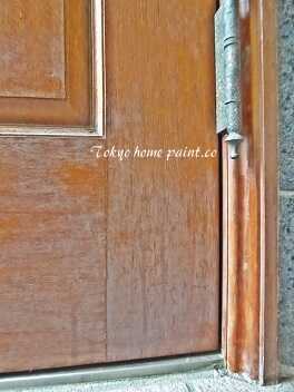 ヤマハの玄関ドア再塗装4