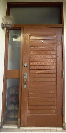 ヤマハ玄関ドアの塗装3.1