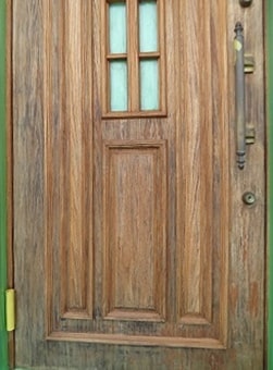 木製玄関ドアオイル仕上げ8