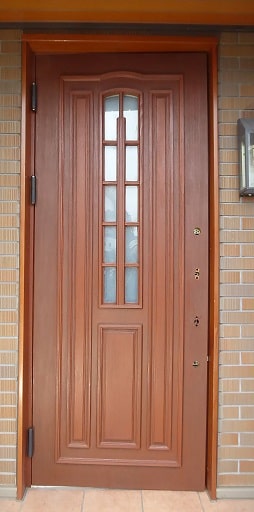 木製玄関ドアオイル仕上げ9