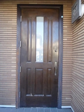 玄関ドア再塗装.1