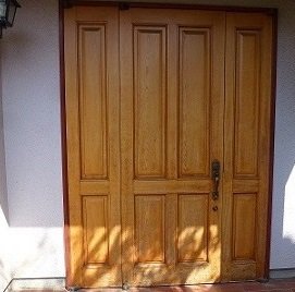 木製玄関ドア塗装板橋区工事前