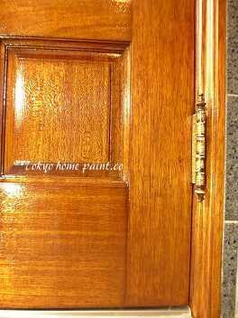 ヤマハの玄関ドア再塗装13