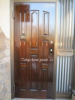 ドア塗装西東京2