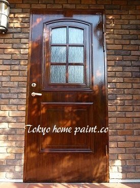 スウェーデン玄関ドア塗装仕上げ千葉県浦安市