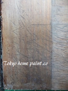木製ヤマハ玄関ドア・既存塗料全落とし