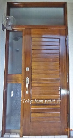 ヤマハ玄関ドア塗装.2.2